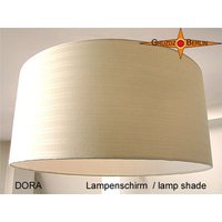 Beiger Lampenschirm Dora Ø40 cm Streifen Lampe von GruzdzBerlin