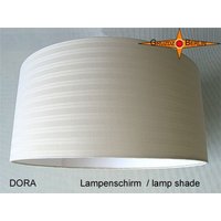 Beiger Lampenschirm Dora Ø40 cm Streifen Lampe von GruzdzBerlin