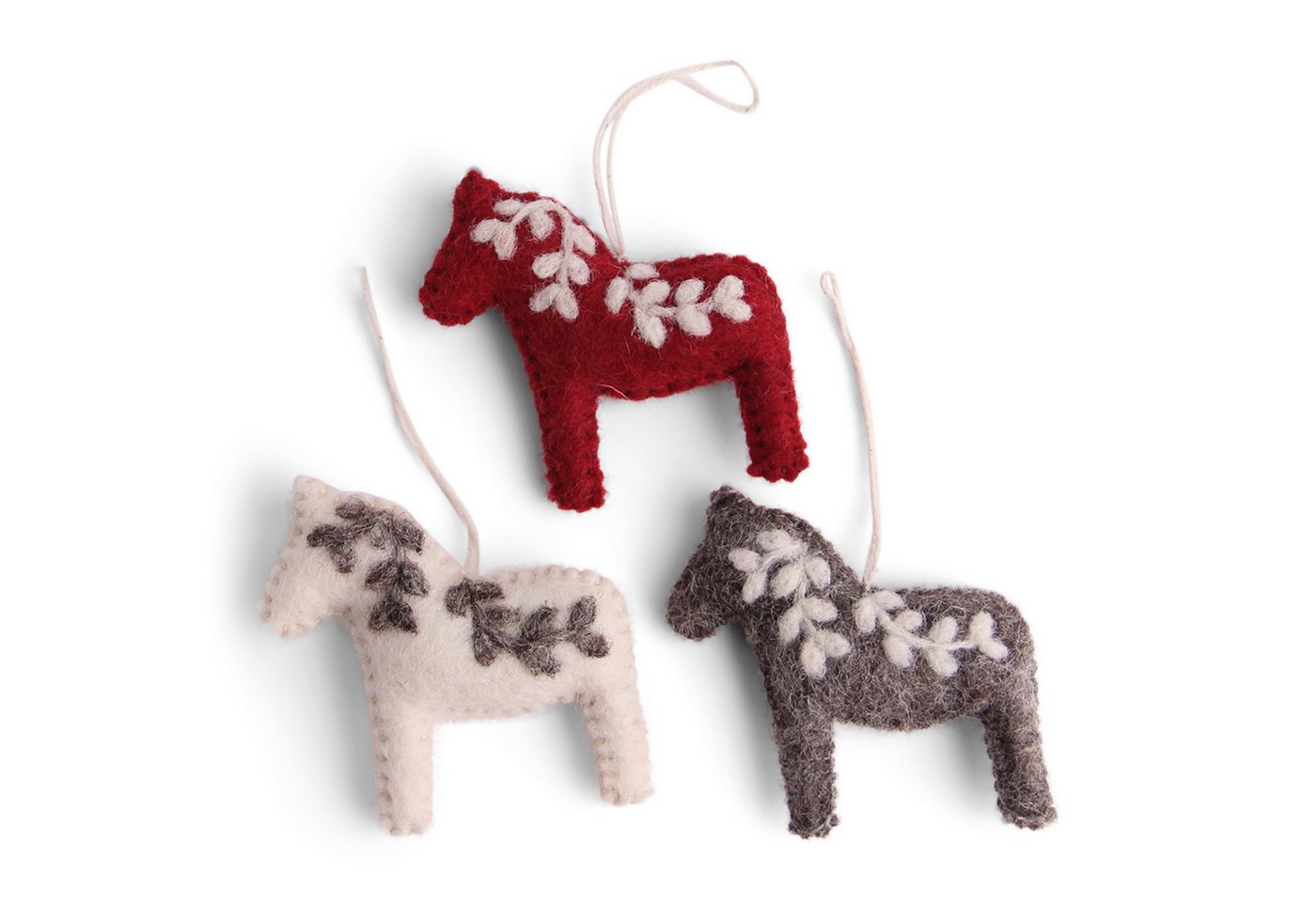 Gry & Sif Hängedekoration Filzanhänger, fairtrade & handmade, mit liebevollen Details Gry & Sif Hängedekoration Filzanhänger, fairtrade & handmade, mit liebevollen Details von Gry & Sif