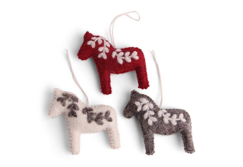 Gry & Sif Hängedekoration Filzanhänger, fairtrade & handmade, mit liebevollen Details Gry & Sif Hängedekoration Filzanhänger, fairtrade & handmade, mit liebevollen Details von Gry & Sif