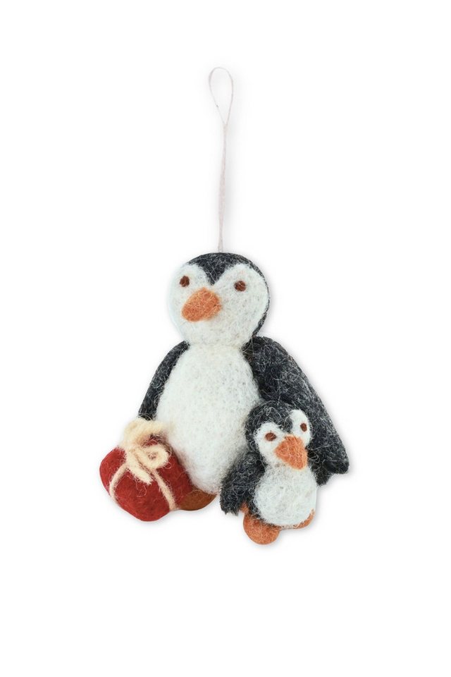 Gry & Sif Hängedekoration Filzanhänger - PINGUIN MIT BABY - schwarz/weiß Gry & Sif Hängedekoration Filzanhänger - PINGUIN MIT BABY - schwarz/weiß von Gry & Sif