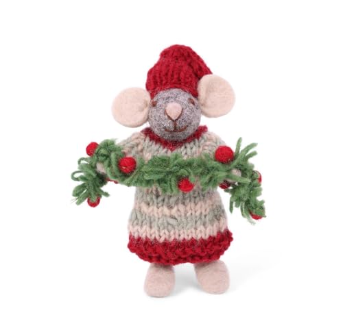 Gry & Sif Handgemacht & Fairtrade-Zertifiziert | Stilvolles dänisches Design X Nepali Kunsthandwerker | Kleine graue Maus mit Girlande Gry & Sif Handgemacht & Fairtrade-Zertifiziert | Stilvolles dänisches Design X Nepali Kunsthandwerker | Kleine graue Maus mit Girlande von Gry & Sif