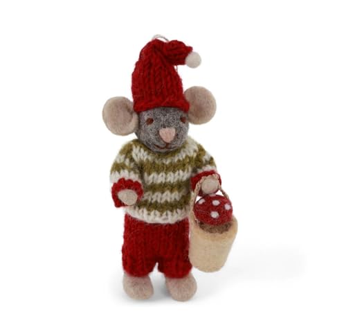 Gry & Sif Handgemacht & Fairtrade-Zertifiziert | Stilvolles dänisches Design X Nepali Kunsthandwerker | Kleiner Grauer Mausjunge mit Pilz im Eimer Gry & Sif Handgemacht & Fairtrade-Zertifiziert | Stilvolles dänisches Design X Nepali Kunsthandwerker | Kleiner Grauer Mausjunge mit Pilz im Eimer von Gry & Sif