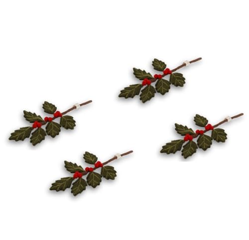 Gry & Sif Handgemacht & Fairtrade-Zertifiziert | Stilvolles dänisches Design X Nepali Kunsthandwerker | Mini-Zweig Stechpalme – 4er Set Gry & Sif Handgemacht & Fairtrade-Zertifiziert | Stilvolles dänisches Design X Nepali Kunsthandwerker | Mini-Zweig Stechpalme – 4er Set von Gry & Sif