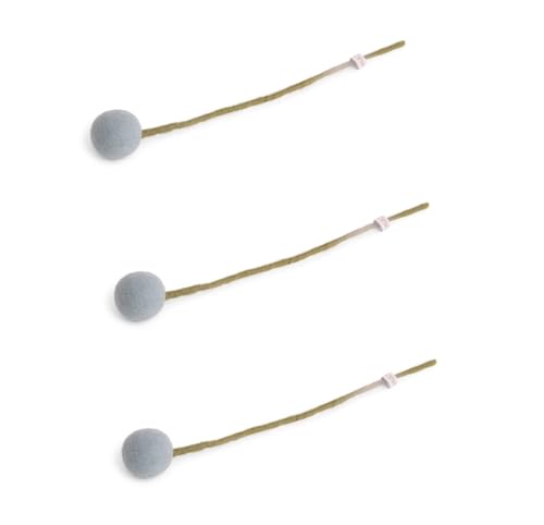 Gry & Sif Handgemacht & Fairtrade-Zertifiziert Stilvolles dänisches Design x Kunsthandwerker aus Nepal | Dot Flowers aus Filz - Künstliche Blumen für Wohnzimmerdekoration | Hellblau | 3er-Set Gry & Sif Handgemacht & Fairtrade-Zertifiziert Stilvolles dänisches Design x Kunsthandwerker aus Nepal | Dot Flowers aus Filz - Künstliche Blumen für Wohnzimmerdekoration | Hellblau | 3er-Set von Gry & Sif