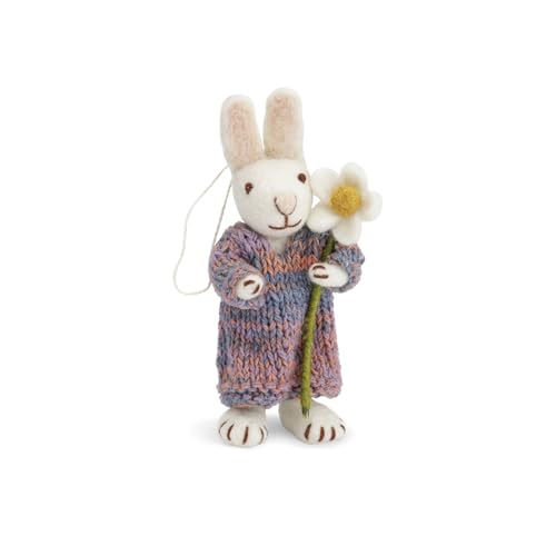 Gry & Sif Handmade & Fairtrade Certified Stylish Danish Design X Artisans from Nepal | Tier-Figuren aus Filz - Hasenfamilie | Deko-Figuren zum Hinstellen | White | 12cm Gry & Sif Handmade & Fairtrade Certified Stylish Danish Design X Artisans from Nepal | Tier-Figuren aus Filz - Hasenfamilie | Deko-Figuren zum Hinstellen | White | 12cm von Gry & Sif