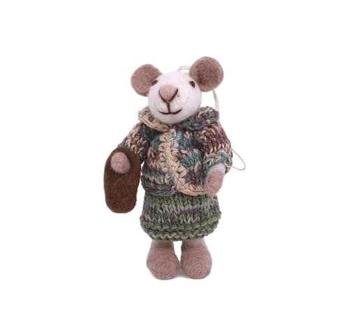 Gry & Sif Handmade & Fairtrade Certified Stylish Danish Design X Artisans from Nepal | Tier-Figuren aus Filz - Mäusefamilie | Deko-Figuren zum Hinstellen | 12cm Gry & Sif Handmade & Fairtrade Certified Stylish Danish Design X Artisans from Nepal | Tier-Figuren aus Filz - Mäusefamilie | Deko-Figuren zum Hinstellen | 12cm von Gry & Sif