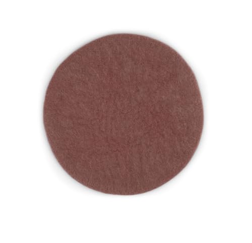 Handgemacht & Fairtrade-Zertifiziert | Gry & Sif | Stilvolles dänisches Design x Napali Kunsthandwerker | Rundes Tischset aus Filz | Lavendel | 2er-Set von Gry & Sif