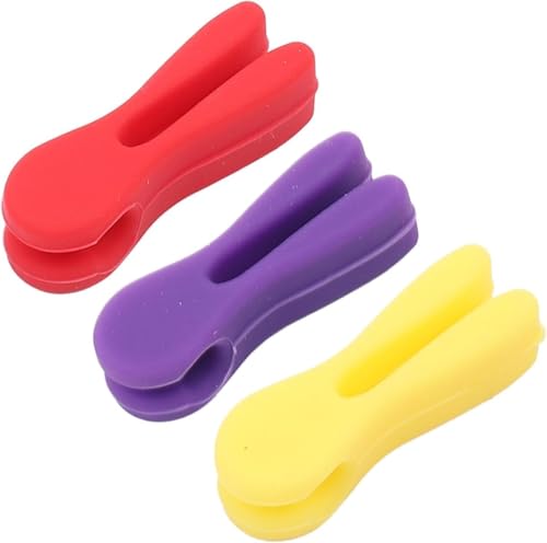 3-teiliges Silikon-Topf-Clip-Set, hitzebeständige Löffelablage und Spatelhalter, rutschfeste Besteckhalterung von Gryshanyun