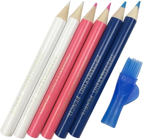 Stoffmarkierungsstifte mit Pinsel, Schneiderkreide zum Nachzeichnen von Stoffen, Schneiderkreide für Schneiderwerkzeuge, 3 Stück Stoffmarkierungsstifte mit Pinsel, Schneiderkreide zum Nachzeichnen von Stoffen, Schneiderkreide für Schneiderwerkzeuge, 3 Stück von Gryshanyun