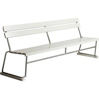 Grythyttan - 5 Gartenbank 204 x 77 cm, Eiche weiß lackiert von Grythyttan Stålmöbler