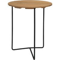 Grythyttan - 6B 60 Gartenesstisch Ø 60 cm, Eiche geölt / schwarz von Grythyttan Stålmöbler