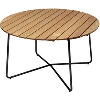 Grythyttan - 9A 120 Gartenesstisch Ø 120 cm, Eiche geölt / schwarz von Grythyttan Stålmöbler
