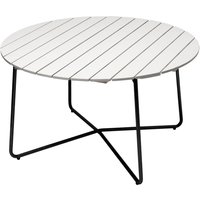 Grythyttan - 9A 120 Gartenesstisch Ø 120 cm, Eiche weiß lackiert / schwarz von Grythyttan Stålmöbler