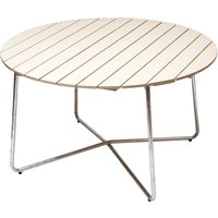 Grythyttan - 9A 120 Gartenesstisch Ø 120 cm, Eiche weiß lackiert von Grythyttan Stålmöbler