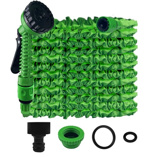 Gsakskdsap Gartenschlauch Flexibel, 100FT/30M Wasserschlauch Dehnbar Flexibler Schlauch Anschluss mit 7 Funktionen Garten Handbraus für Garten Haustier Autowäsche, Grün Gsakskdsap Gartenschlauch Flexibel, 100FT/30M Wasserschlauch Dehnbar Flexibler Schlauch Anschluss mit 7 Funktionen Garten Handbraus für Garten Haustier Autowäsche, Grün von Gsakskdsap