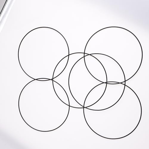 Gsedaox Metallring schwarz beschichtet, Metallring zum Basteln Drahtring zum Basteln Wickeltechnik Hoops Traumfänger Ring Makramee Ring,Größe:Ø 20 cm von Gsedaox