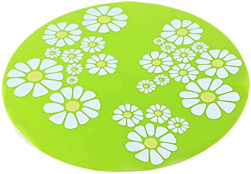 Gshy Unterlegmatte für Trinkbrunnen Silikonmatte 1 STÜCK Eindrücke von Blumen Anti-Rutsch-Kissen für Haustiere Power-Zubehör (Grün) von Gshy