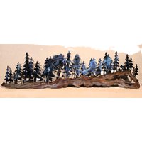 Waldszene Landschaftsmetallwandkunst Waldszene Landschaftsmetallwandkunst von Gsquaredmetalart