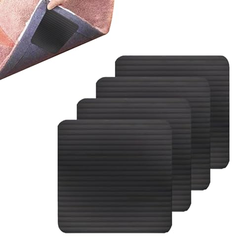Gsrhzd Teppich Antirutschunterlage, 4 Stück Antirutschmatte für Teppich, Waschbare und Wiederverwendbare Teppich Rutsch Stop, Teppichstopper für Hartholzböden, Teppiche und Matten Gsrhzd Teppich Antirutschunterlage, 4 Stück Antirutschmatte für Teppich, Waschbare und Wiederverwendbare Teppich Rutsch Stop, Teppichstopper für Hartholzböden, Teppiche und Matten von Gsrhzd