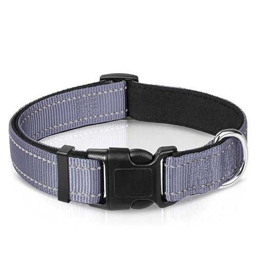 Haustierhalsbänder Reflektierendes Hundehalsband. Robustes, verstellbares Haustierhalsband.(Silver 1,M) von GsvUbd