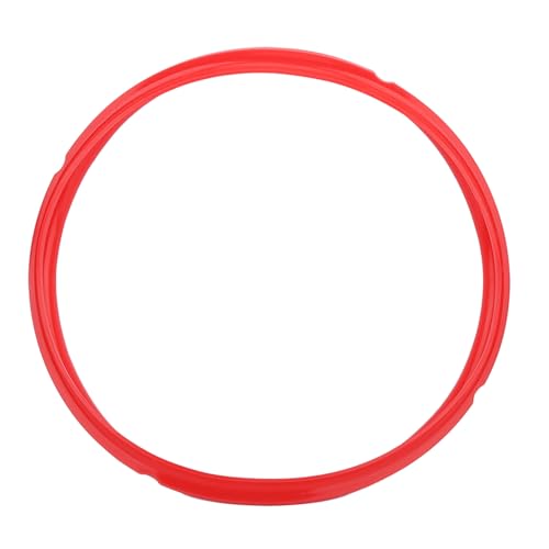 1 PCS -Schnellkochtopf Ringring, Silikondichtungsringe Dichtungsdichtung Austausch für 5qt 6qt 8QT -Schnellkochtopf (Rot) von Gsycle