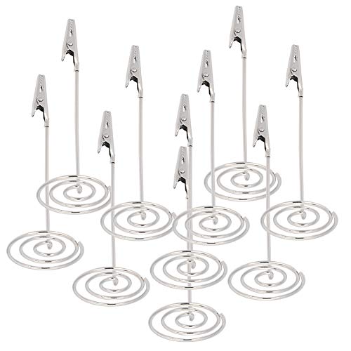 10 Stück Tischnummernhalter, Tischkartenhalter, 11,4 cm hoch, Tisch-Bilderhalter, Draht-Fotohalter, Clips, Bild, Memo, Notizen, Fotoständer für Hochzeit, Party 10 Stück Tischnummernhalter, Tischkartenhalter, 11,4 cm hoch, Tisch-Bilderhalter, Draht-Fotohalter, Clips, Bild, Memo, Notizen, Fotoständer für Hochzeit, Party von Gsycle