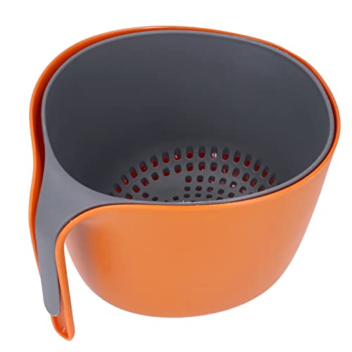 2-in-1-Küchensieb-Set, Multifunktionale Waschschüssel Und Sieb, Doppelschichtiges Sieb, Kunststoffschüsseln Mit Griff von Gsycle