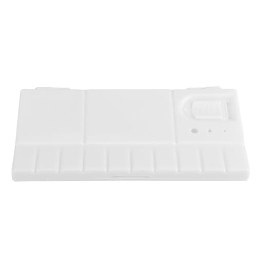 24 Compartments Oil Paint Palette, Foldable Square Plastic Paint Tray Watercolor Box Oil Painting Tool with Lid for Home Travel 20cm X 10cm von Gsycle