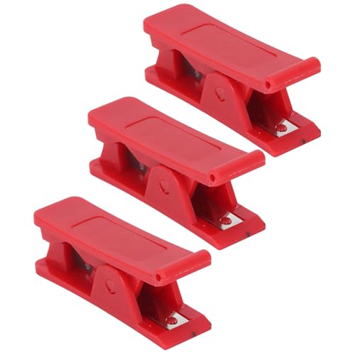 3 PCs PTFE -Schlauchschneider, weiche Quadratschlauchschlauchschneider genaues Rohrschneidwerkzeug für Nylon PVC PU -Rohr bis zu 1/8 bis 3/4 Zoll geschnitten (Rot) von Gsycle