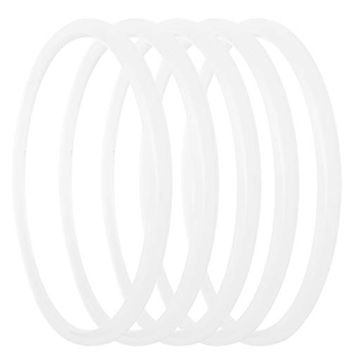 5-teiliger Dichtungsring für Schnellkochtöpfe, transparente Universal-Ersatzdichtungen aus Silikon für Schnellkochtöpfe (22 cm Innendurchmesser) (20cm inner diameter (common brand)) von Gsycle