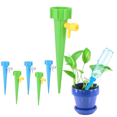 6 PCS Self Plant Watering Spikes, Adjustable PP Garden Plant Self Watering Automatic Spikes Irrigation System Tool with Control Valve Switch for House Garden 6 PCS Self Plant Watering Spikes, Adjustable PP Garden Plant Self Watering Automatic Spikes Irrigation System Tool with Control Valve Switch for House Garden von Gsycle