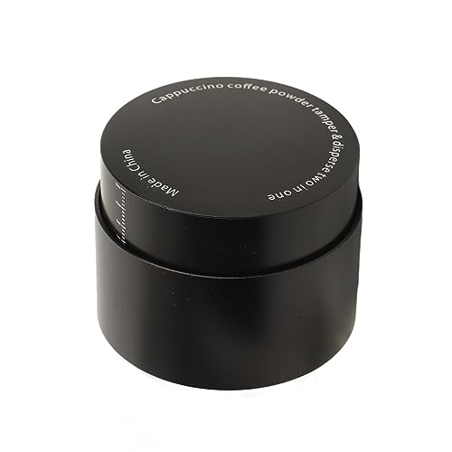 Aluminum Alloy Coffee Tamper, 3 in 1 Adjustable Depth Coffee Distributor Leveler Palm Tamper Tool for Home Kitchen Portafilter (Ripple Base 51mm) von Gsycle