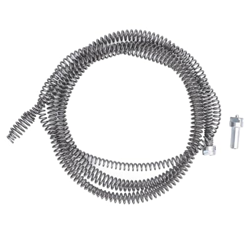 Drain Auger Schlangenkabel, 16mm Manganstahl Flexible Installation Clog Remover Abwasserschnecken Reiniger Cleaner Kabel für Haushalt Küche Badezimmer Toilette (3m) von Gsycle