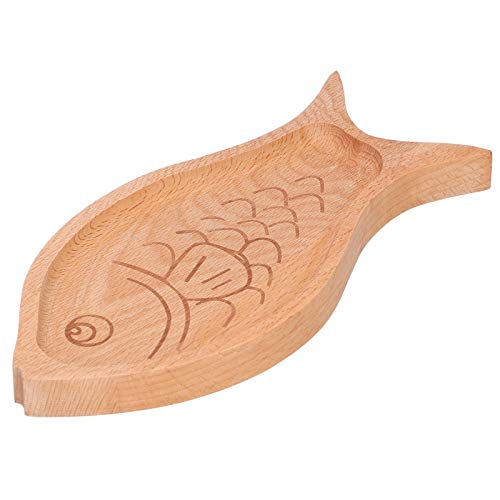 Fischförmige Teller, Holztablett, Servierplatten Und Tabletts, Holz-Lebensmittelplatte, Holz-Servierplatte, Dekoratives Holzbrett in Fischform von Gsycle