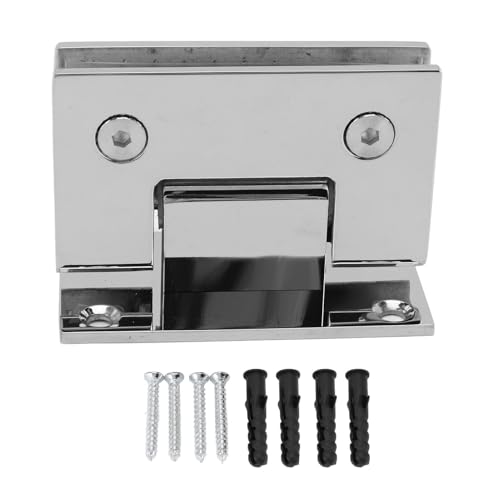 Glasduschtür Scharnier, 90 Grad Edelstahl Rahmenloser Schrankscharnier -Duschen -Tür -Hardware -Kit für 8 bis 12 mm Dicke Glas von Gsycle
