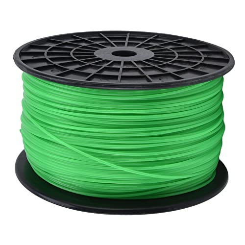 Gsycle 2mm String Trimmer Line, String Trimmer Ersatzlinie Runde Grasschneiderlinie Grüne Rasenmäher Linie Handwerksstraumer -Linie für Streich Trimmer (372 Meter) von Gsycle