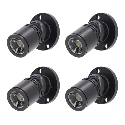 Gsycle 4 Stück LED-Display-Spot-Lichter, 5 V, dimmbar, USB-Mini-Strahler für Schmuck, Vitrine, Veranda, Eingangsbereich (Warmes Licht) von Gsycle