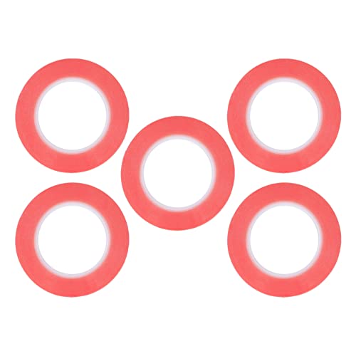 Gsycle 5pcs doppelseitiges Klebeband, schwere abnehmbare Klebstoffstreifen starke und dauerhafte Elektroband für Handwerksgeschenkverpackung (3 mm) von Gsycle
