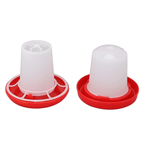 Gsycle Chick Feeder and Waterer Set, Rotary Sleeve Design Automatic Poultry Water Feeder Poultry Feeding Equipment Feeding Cup for Chicks Ducks Quail von Gsycle