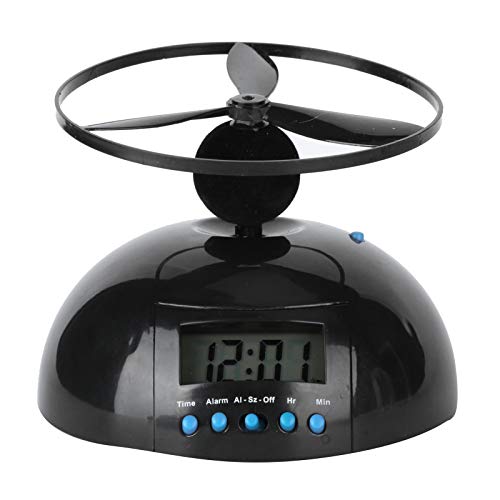 Gsycle Fliegender Wecker, neuartiger digitaler LED-Wecker, Hubschrauber-Chopper-Propeller-Uhr zum Aufwachen von und Mädchen mit schwerem Schläfer von Gsycle