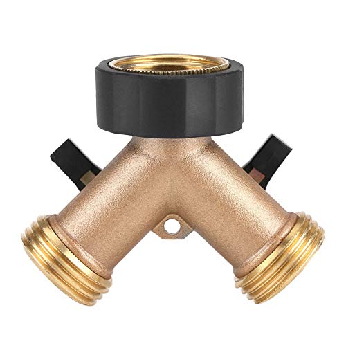 Gsycle Gartenmessingschlauch -Adapter 2, Y -Form 3/4 Zoll Wasserhahn -Adapterschlauchanschluss Wasser -Spigot -Spigot -Spigter für Gartenbewässerung (Europäischer Standard) von Gsycle