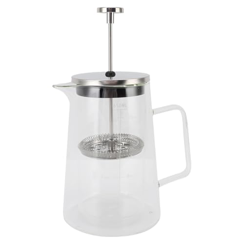 Gsycle Glas French Coffee Press, 650 ml Doppelwand kaltes Brauen Kaffeemaschine Tee Maker für Campingreisen, Zuhause Gsycle Glas French Coffee Press, 650 ml Doppelwand kaltes Brauen Kaffeemaschine Tee Maker für Campingreisen, Zuhause von Gsycle