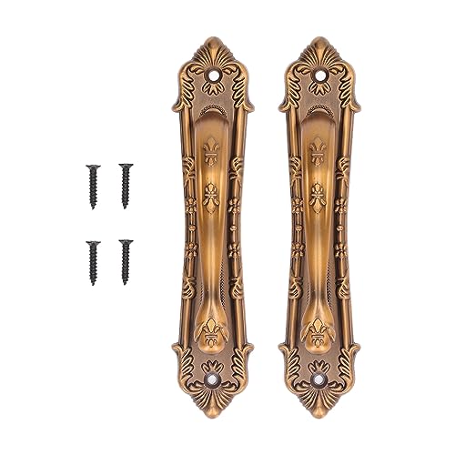 Gsycle Scheunentürgriffe, 2 Stück, Antiker Türgriff, Scheunentor-Hardware, Scheunentür-Zuggriff, Bronzefarbene Oberfläche, Schiebetürgriff Für Zuhause von Gsycle