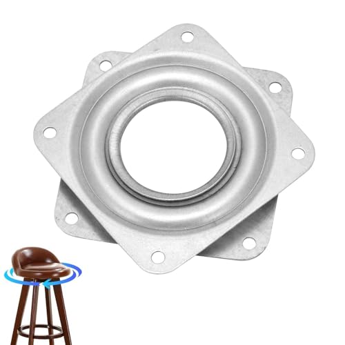 Gsycle Tischdrehtisch, 360 Grad Drehbare Basis, Robuster Quadratischer Drehtisch, Drehbare Lagerplatte, Schwenkplatte Für Wohnmöbel(95mm) von Gsycle