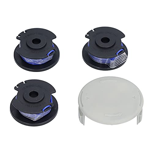 Gsycle Trimmer Head Spool, 0,065 Zoll Trimmer Line Spulen Cap Set Ersatz für String String Trimmer Zubehör für EIN + Plus AC14RL3A 18V 24V 40V von Gsycle
