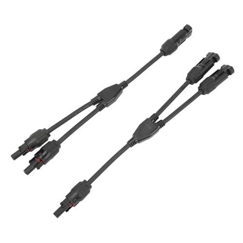 Gsycle Y Branch Solar Connectors, 30cm PPO Solar Connectors Y Branch Parallel Adapter Cable Wire Plug Tool Kit for Solar Panel MFF FMM Gsycle Y Branch Solar Connectors, 30cm PPO Solar Connectors Y Branch Parallel Adapter Cable Wire Plug Tool Kit for Solar Panel MFF FMM von Gsycle