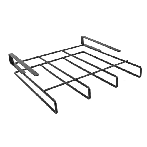 Kabinett Hanging Rack, schwarzer Kohlenstoffstahl unter Schrank Regalkorb Hängende Drahtgitter Körbe für Küchentopf Deckelhacking Brett Kabinett Hanging Rack, schwarzer Kohlenstoffstahl unter Schrank Regalkorb Hängende Drahtgitter Körbe für Küchentopf Deckelhacking Brett von Gsycle