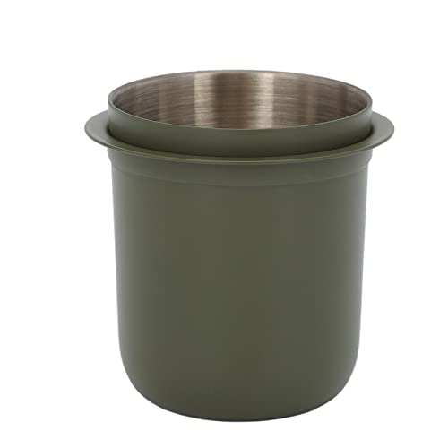 Kaffee -Dosierung Tasse, 150 ml 58 mm Edelstahl universeller invertierter Kaffeepulver Tasse Espresso -Dosierungswerkzeuge für Kaffeemaschine (Militärgrün) von Gsycle