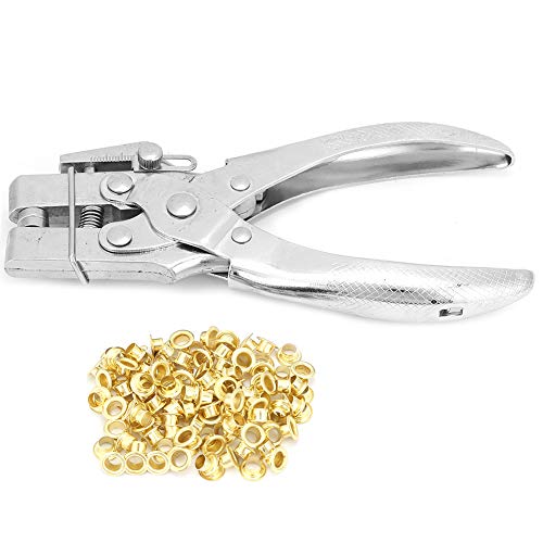 Manual Punching Pliers, Multifunction Double Using Steel Metal Hole Punch Tool Hand Tool With 100 PCS Buttons For Belts Fabric DIY Crafts Projects von Gsycle